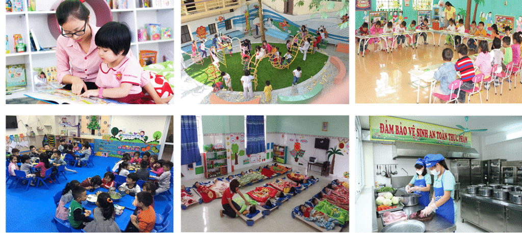 Hình ảnh demo lắp camera cho trường hoc, trường mần non