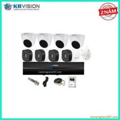 Trọn bộ 8 camera quan sát kbvision