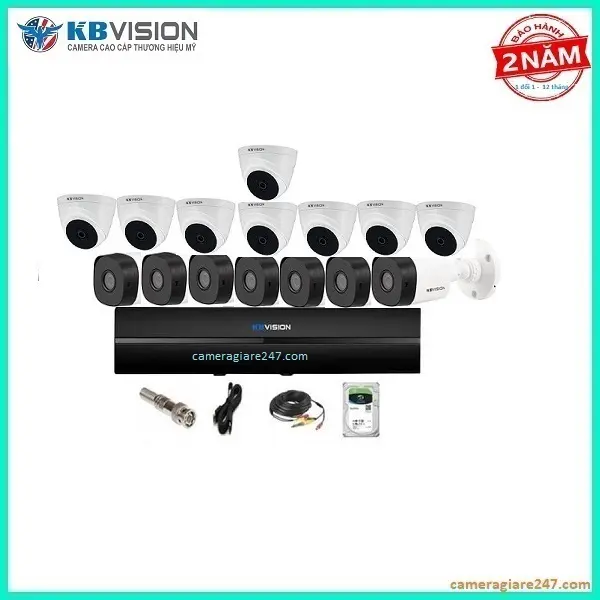Trọn bộ 15 camera quan sát kbvision