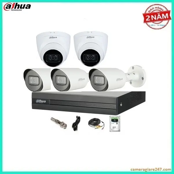 Bộ Camera 5 Mắt Cho Cửa Hàng Gia Đình