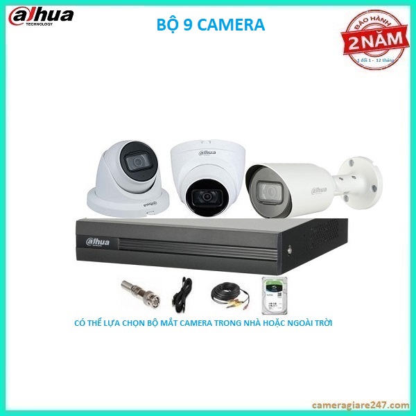 Bộ Camera 9 Mắt Cho nhà xưỡng kho bãi