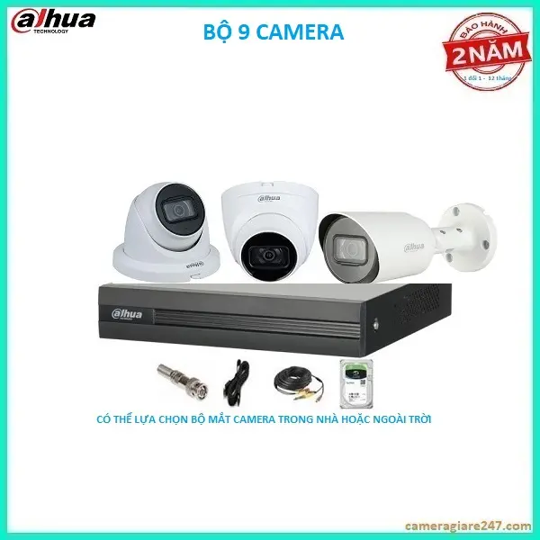 Bộ Camera 9 Mắt Cho nhà xưỡng kho bãi