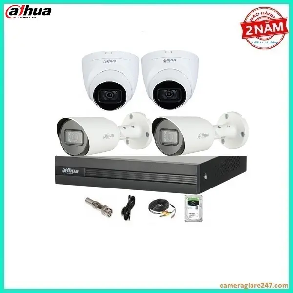 Bộ Camera 4 Mắt Cho Cửa Hàng Gia Đình