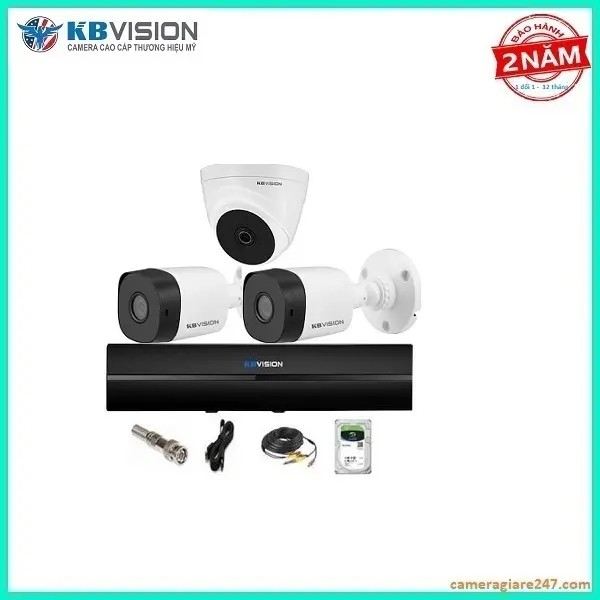 Bộ 3 Mắt Camera quan sát kbvision